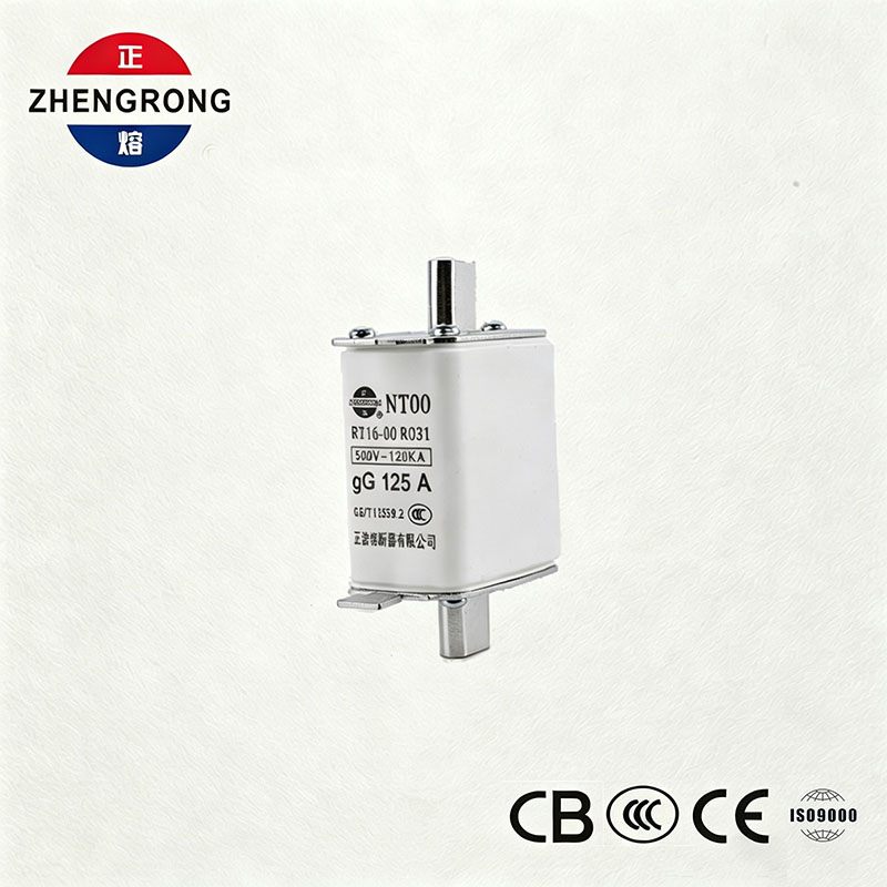 Sekering NT00 125A Kapasitas Putus Tinggi - Tautan Sekring gG Keramik 500V 120kA