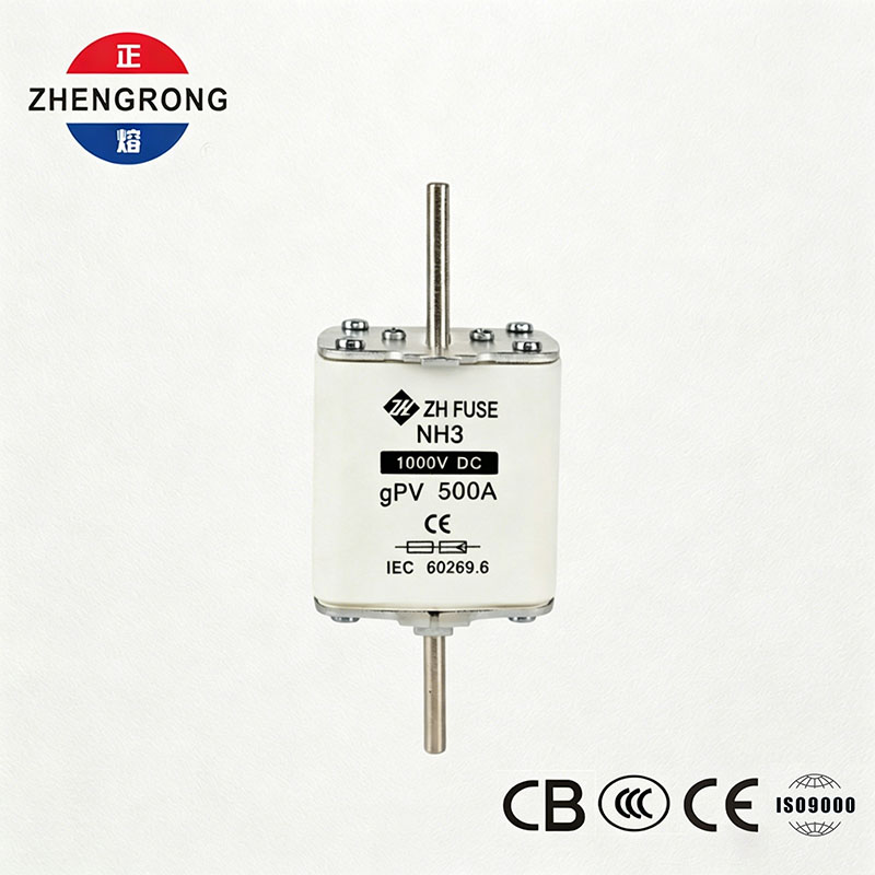 Sekering gPV NH3 1000V DC 500A untuk Sistem PV Surya