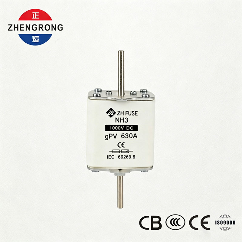 Sekering gPV NH3 1000V DC 630A untuk Sistem PV Surya