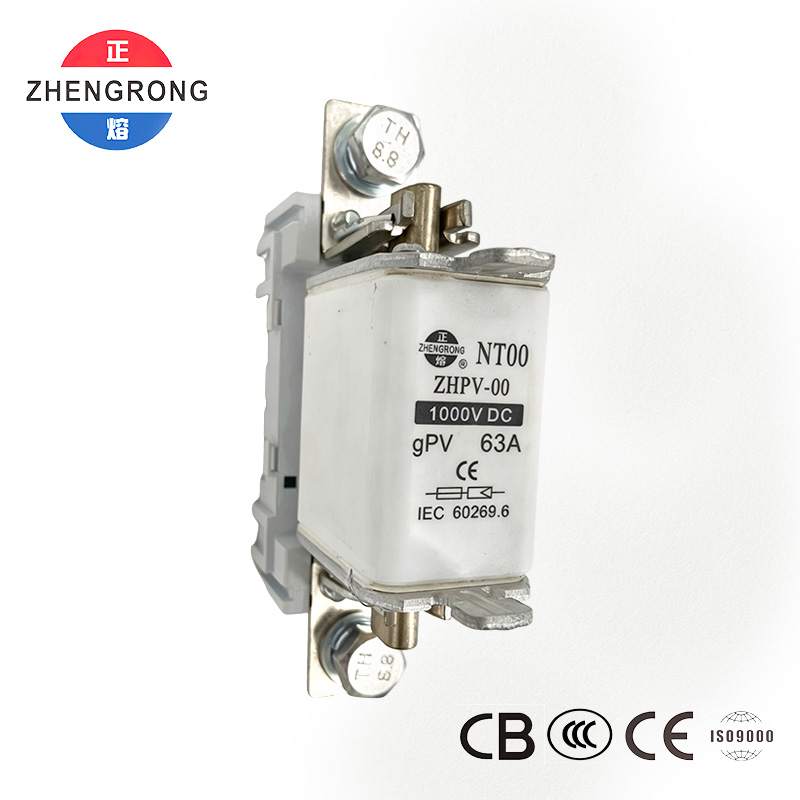 Sekering Perlindungan Fotovoltaik ZHPV-00 63A 1000V DC - Bersertifikat CE